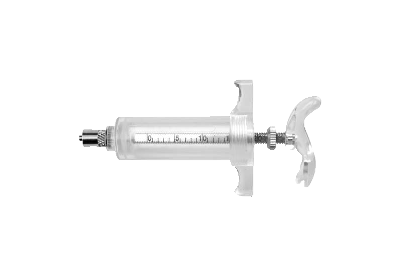 Plastic Steel Syringe with Graduation