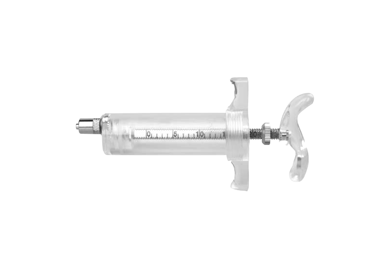 Plastic Steel Syringe with Graduation